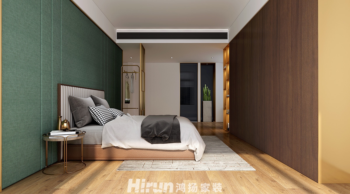 湘江壹號220㎡雅致現(xiàn)代大平層 裝修案例效果圖-臥室