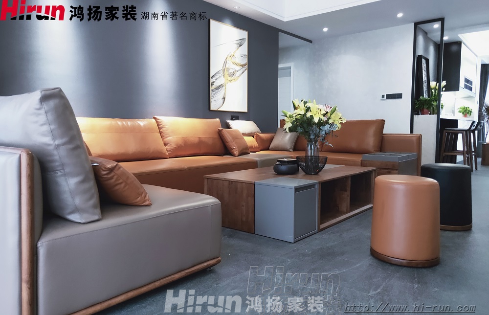 云升東方大院240㎡雅致現(xiàn)代復式 裝修案例效果圖-0