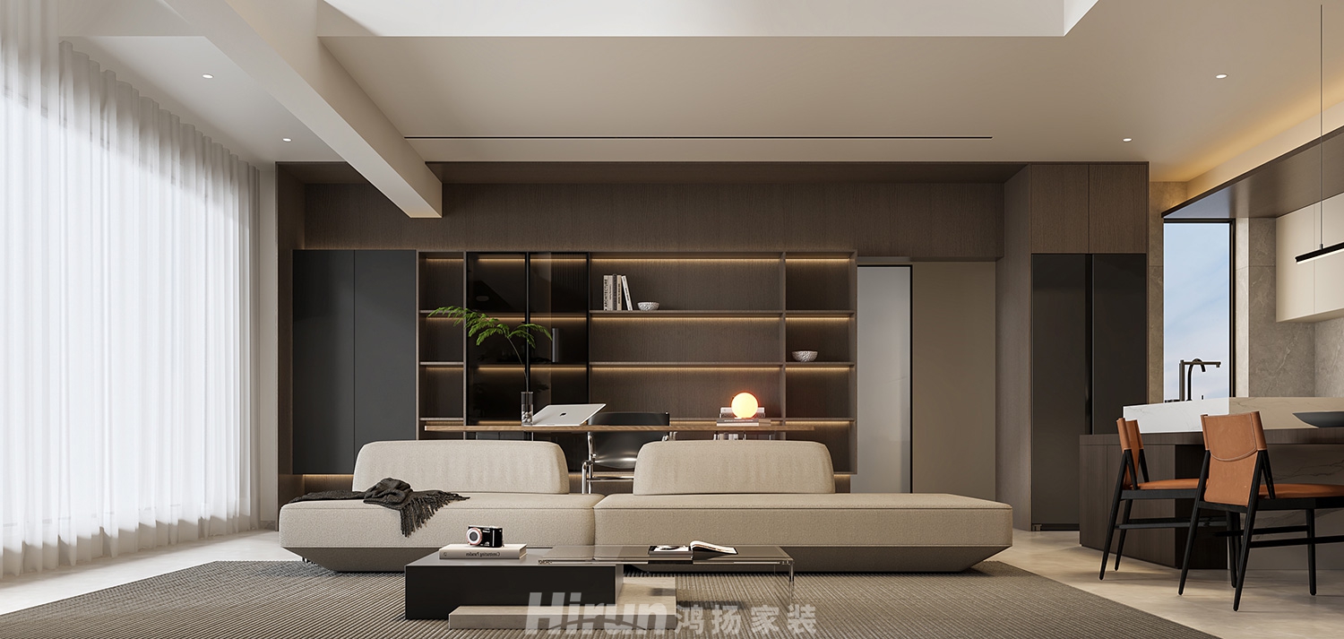 建發(fā)·玖洲觀瀾131㎡新裝飾主義復式 裝修案例效果圖-2