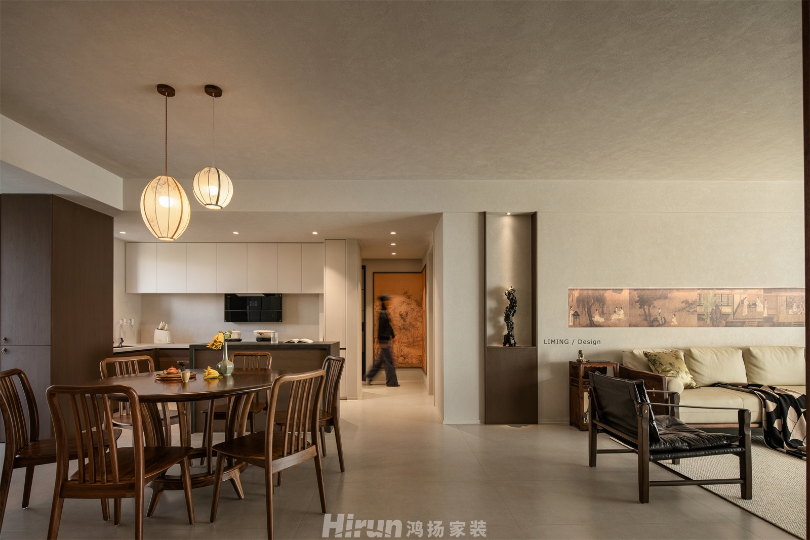 建發玖洲和璽180㎡意境東方四居室 裝修案例實景圖-3